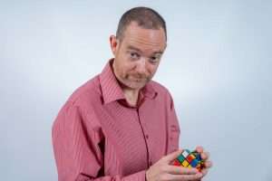 Nick Watson with rubik's cube